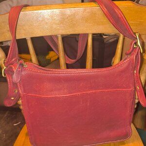 Rare Red leather Coach 9966